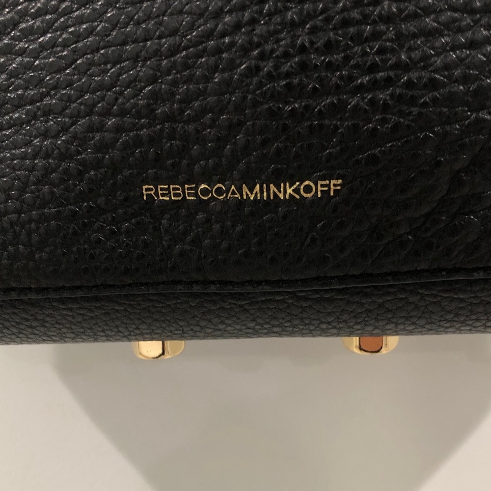 Rebecca Minkoff “Reagan” Black Leather Crossbody Purse Bag EUC - Picture 2 of 16
